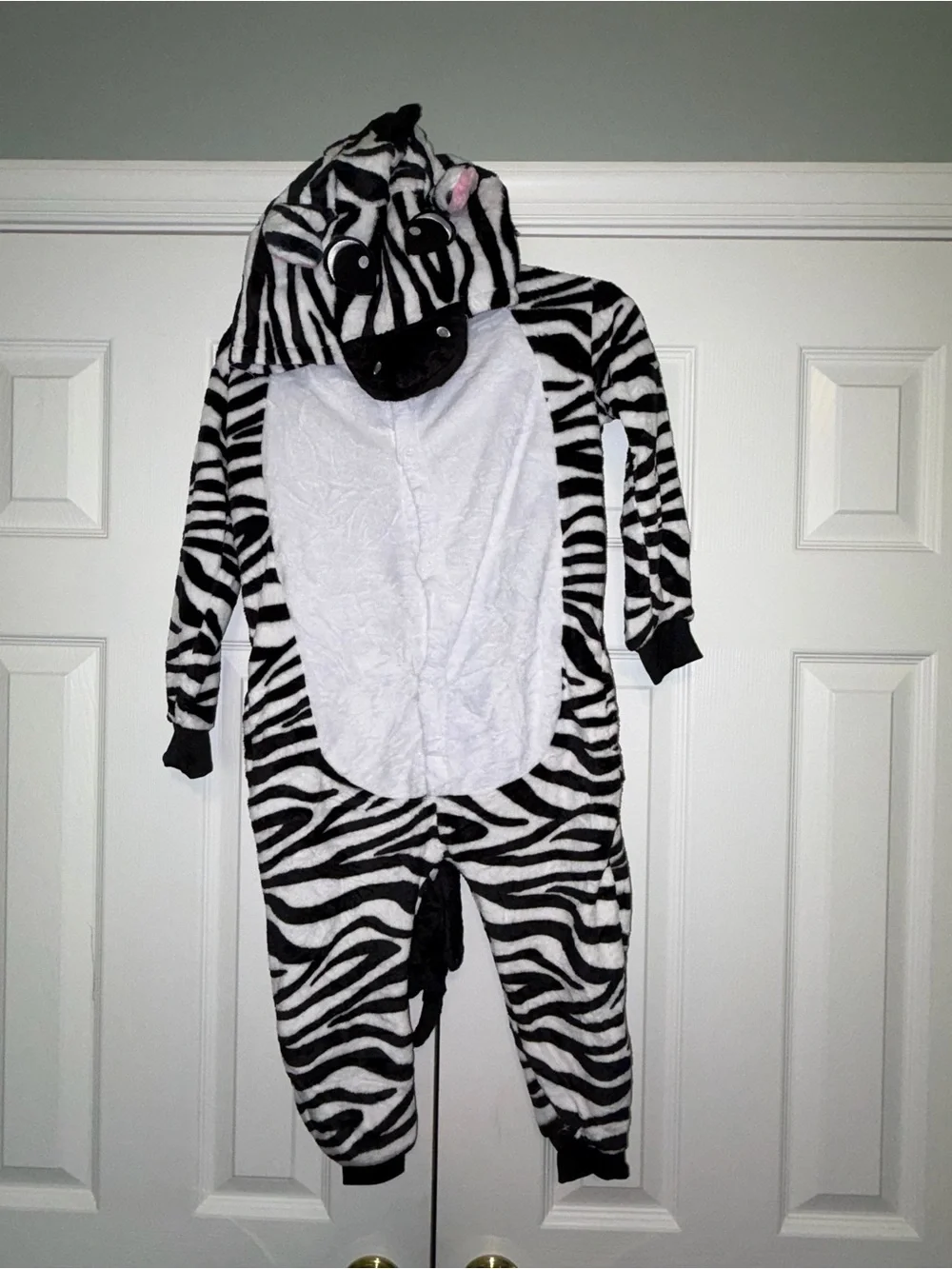 Zebra costume Onesie - Black & White size 110 (4t)